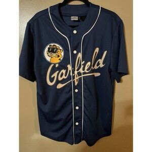 Garfield the Cat Baseball Style Jersey T Shirt Men's Size Small